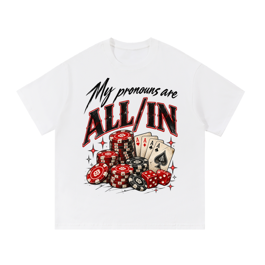 ALL/IN — Distressed Oversized Tee