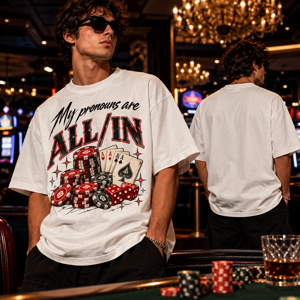 ALL/IN — Distressed Oversized Tee